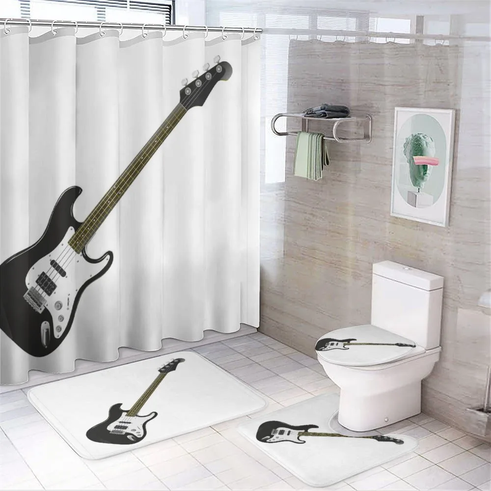 4 String Bass Music — 4-Piece Bathroom Set preview