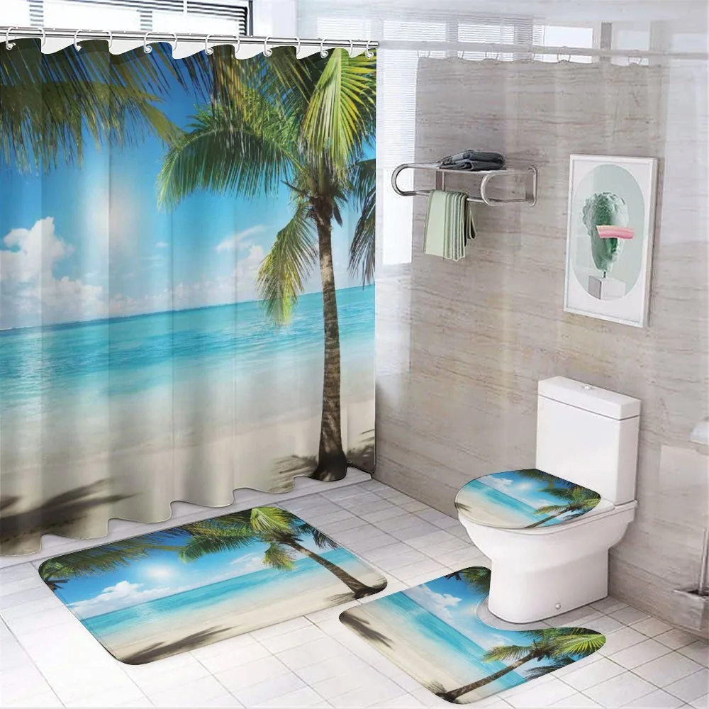 Coconut Shadows — 4-Piece Bathroom Set preview