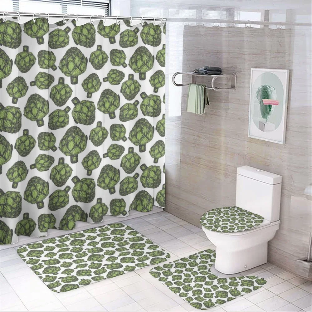 Detailed Drawing Food — 4-Piece Bathroom Set preview