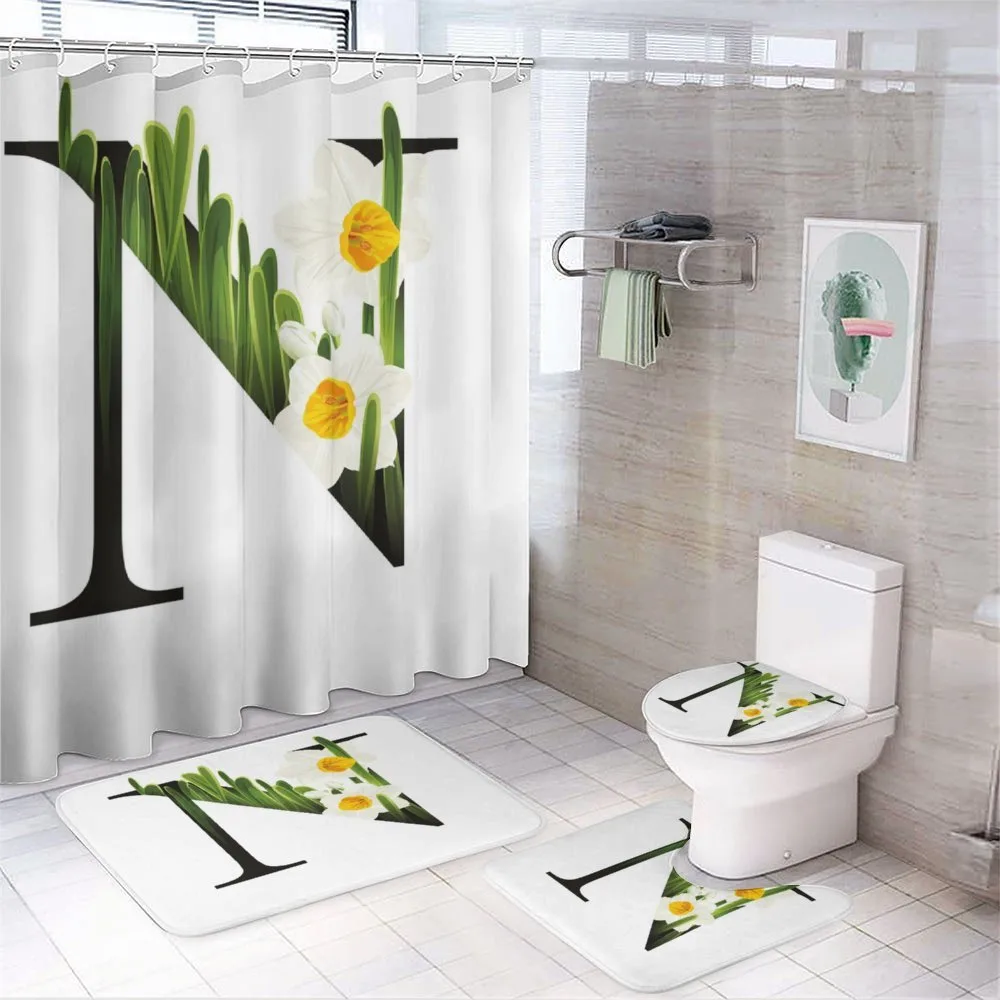 N Blooming Narcissus — 4-Piece Bathroom Set preview
