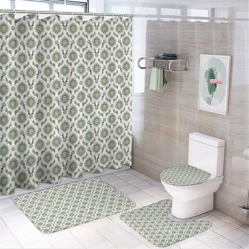 Orient Damask Pattern — 4-Piece Bathroom Set preview