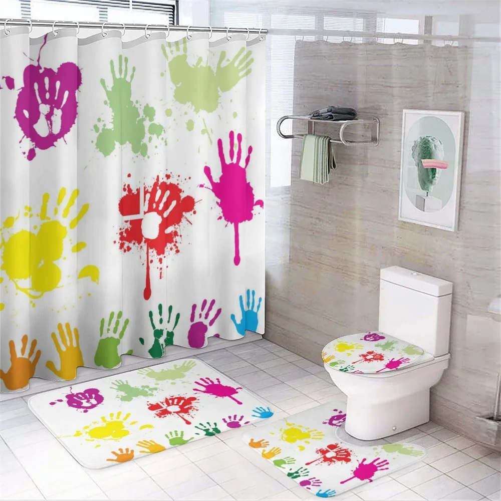 Teenagers Spray Color 4-Piece Bathroom Set product video