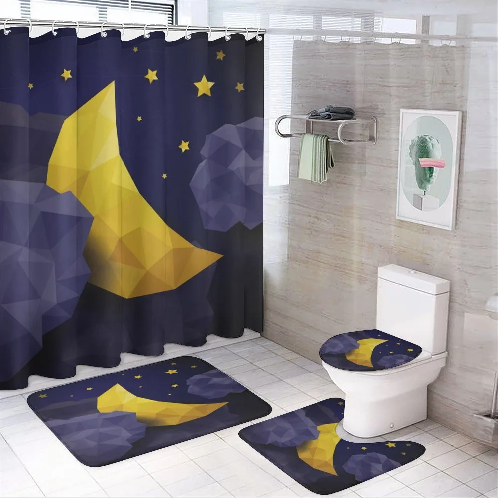 Triangle Night Sky — 4-Piece Bathroom Set preview