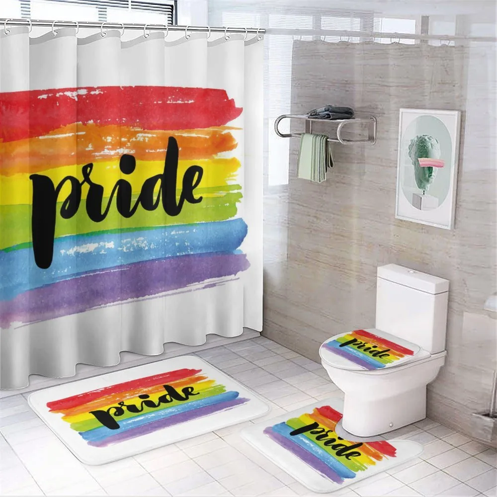 Watercolor Artwork LGBT — 4-Piece Bathroom Set preview