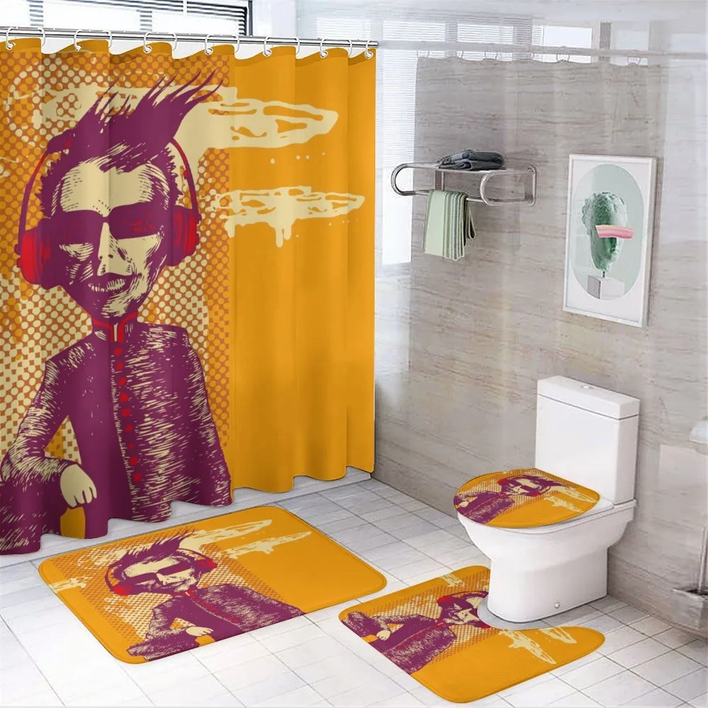 Grotesque Man Headphones — 4-Piece Bathroom Set preview