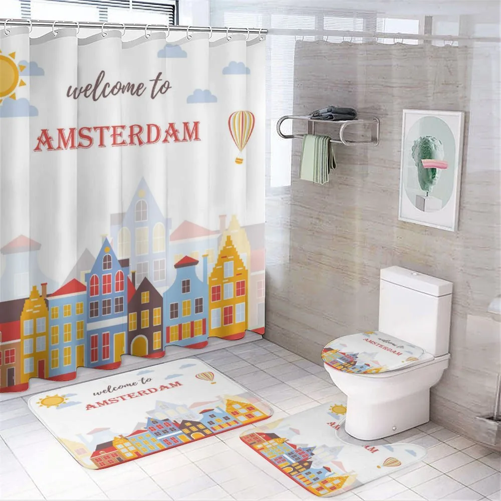 Welcoming Sunny Urban — 4-Piece Bathroom Set preview