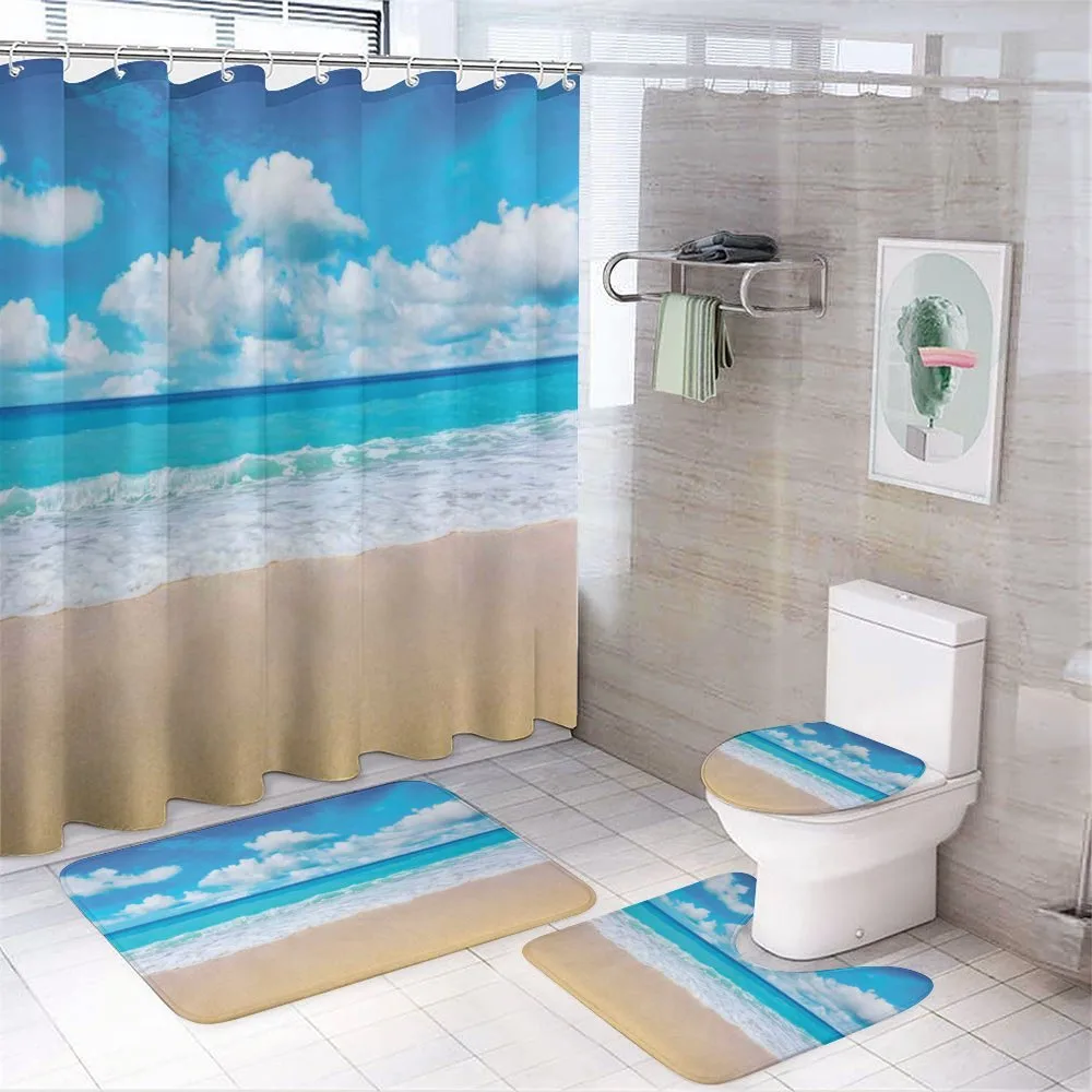 Exotic Hawaiian Scene Calming — 4-Piece Bathroom Set preview