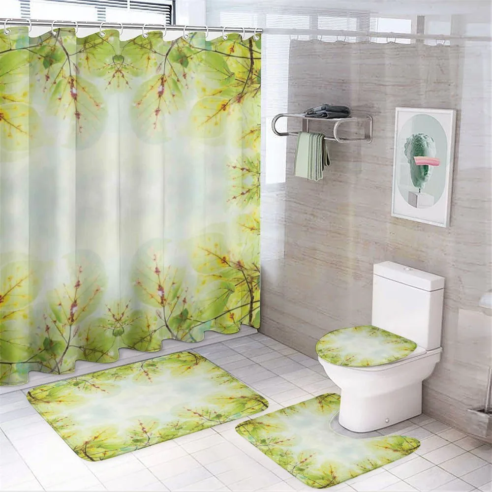 Forest in Vibrant Colors — 4-Piece Bathroom Set preview