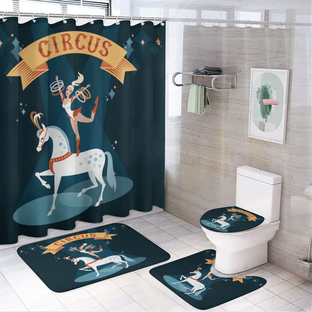 Girl Dances on a Horse — 4-Piece Bathroom Set preview