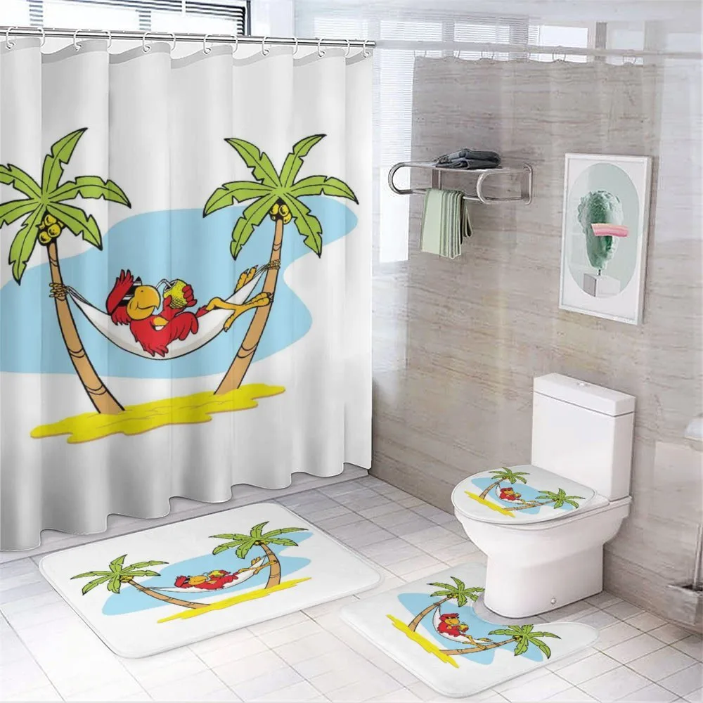 Hammock Palm Tree Shade — 4-Piece Bathroom Set preview