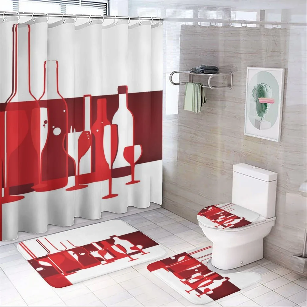 Modern Abstract — 4-Piece Bathroom Set preview