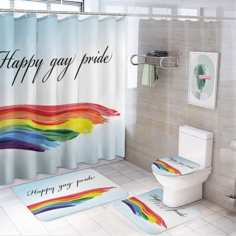 Celebratory Text Colorful — 4-Piece Bathroom Set preview