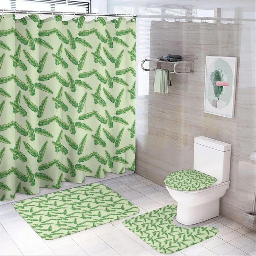 Jumbled Plants — 4-Piece Bathroom Set preview