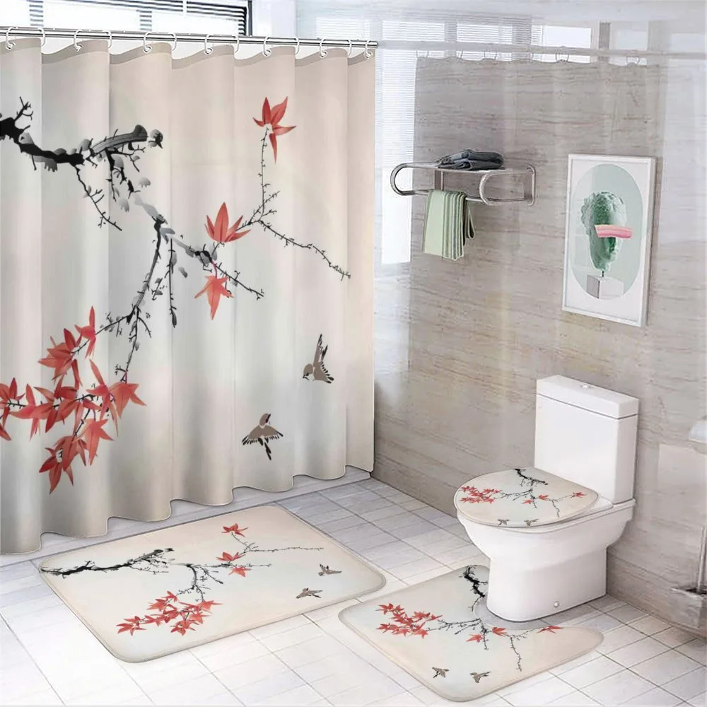 Romantic Spring Theme — 4-Piece Bathroom Set preview