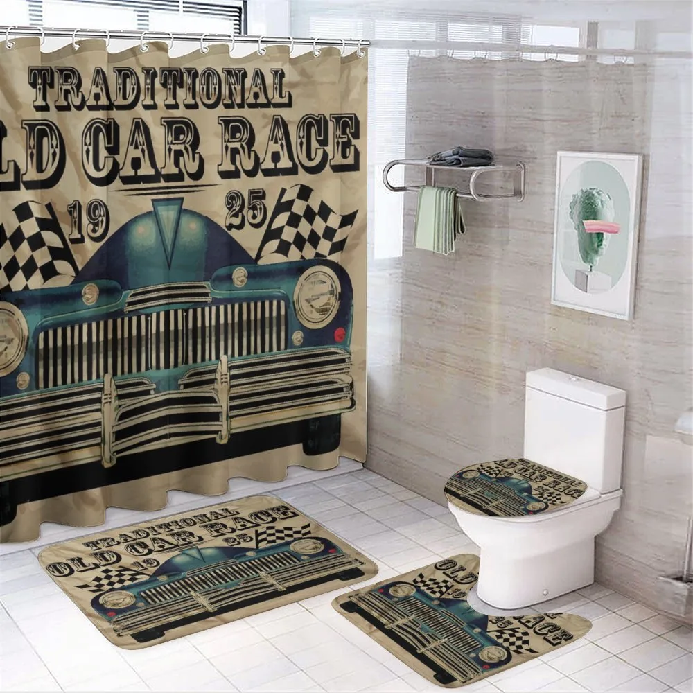 Traditional Old Race Car — 4-Piece Bathroom Set preview