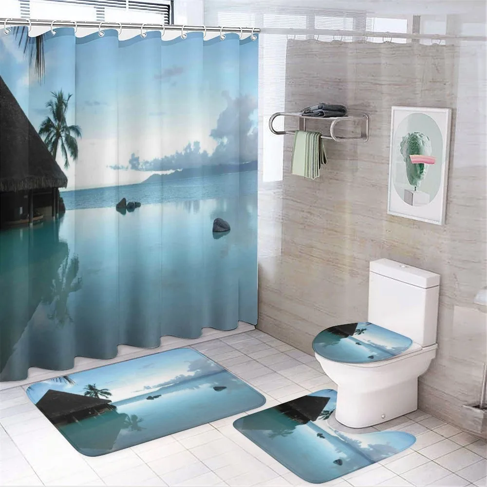 Wooden House Nature — 4-Piece Bathroom Set preview
