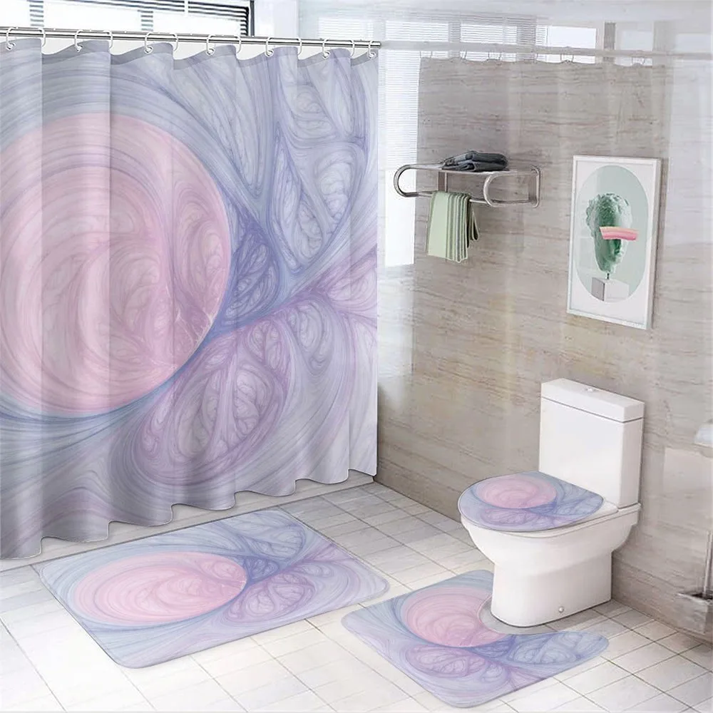 Abstract Fractal Shapes — 4-Piece Bathroom Set preview