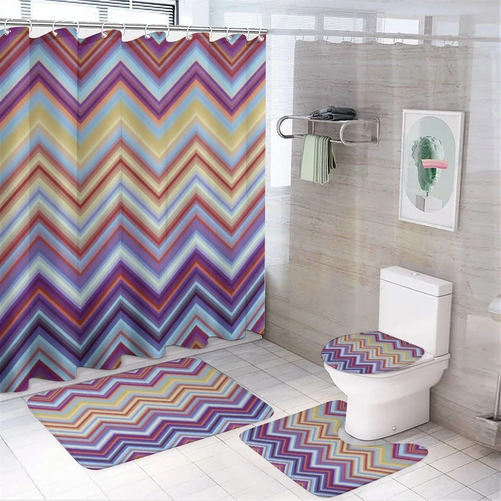 Chevron Small Strikes — 4-Piece Bathroom Set preview