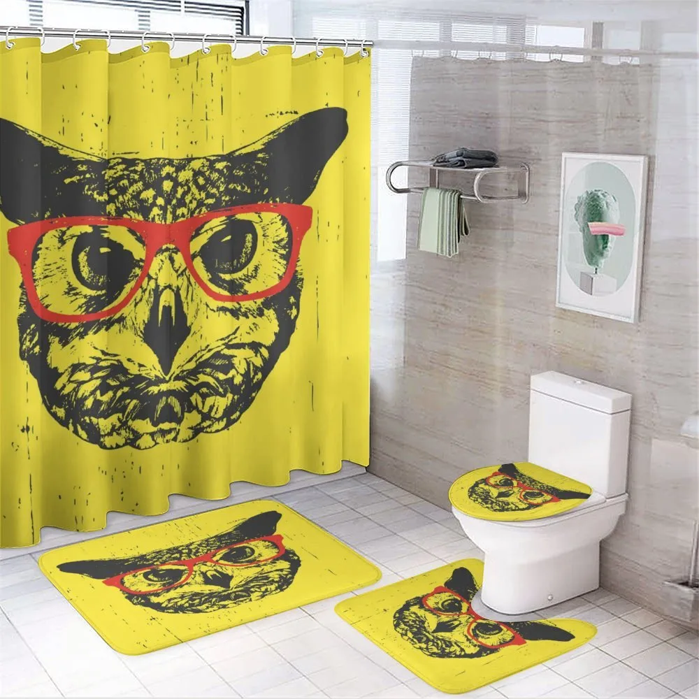 Hipster Grunge Humorous — 4-Piece Bathroom Set preview