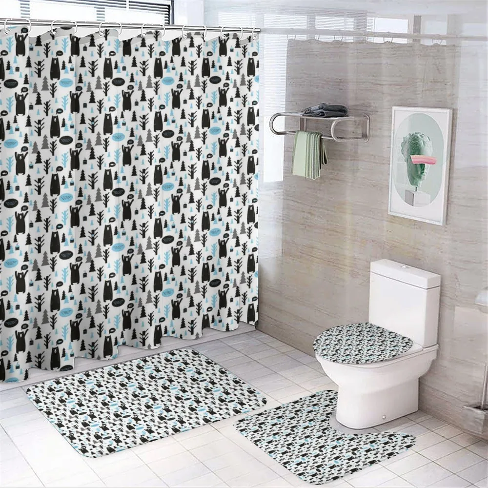 Modern Forest Animals Joy — 4-Piece Bathroom Set preview