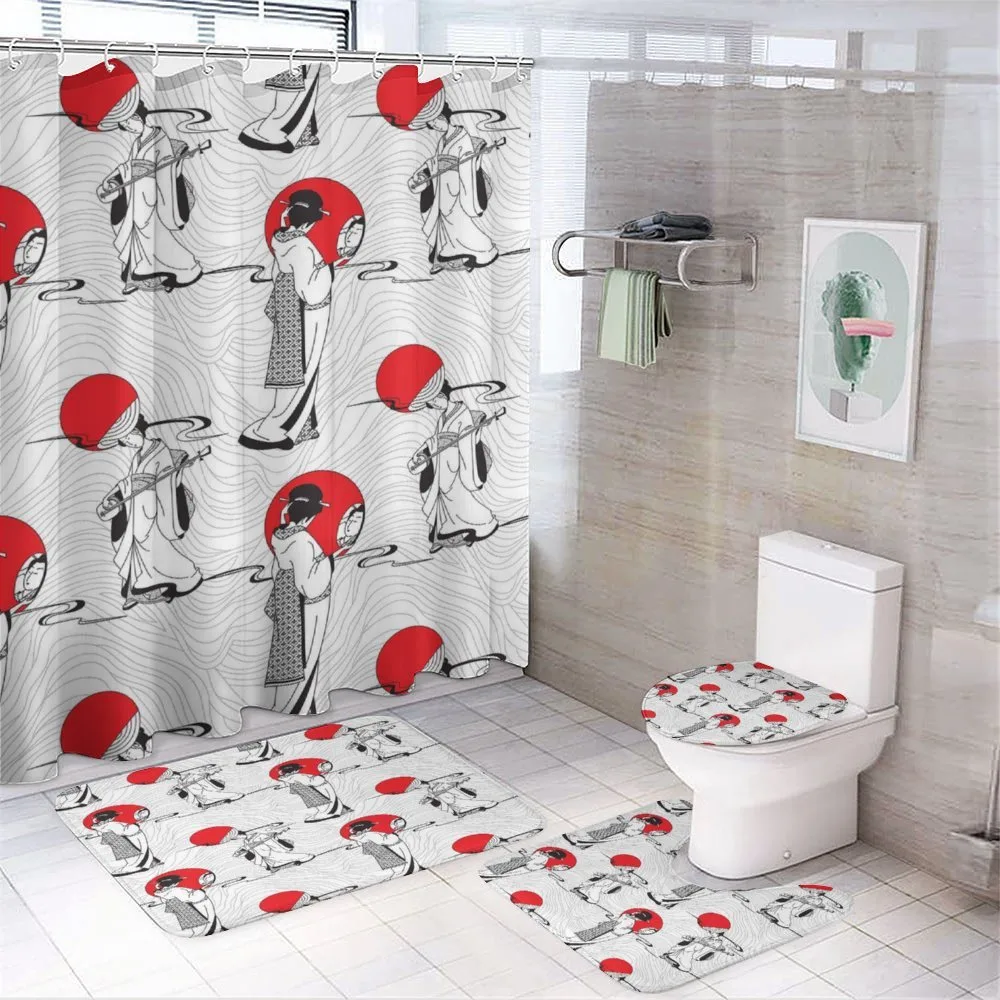 Modern Japanese 4-Piece Bathroom Set product video