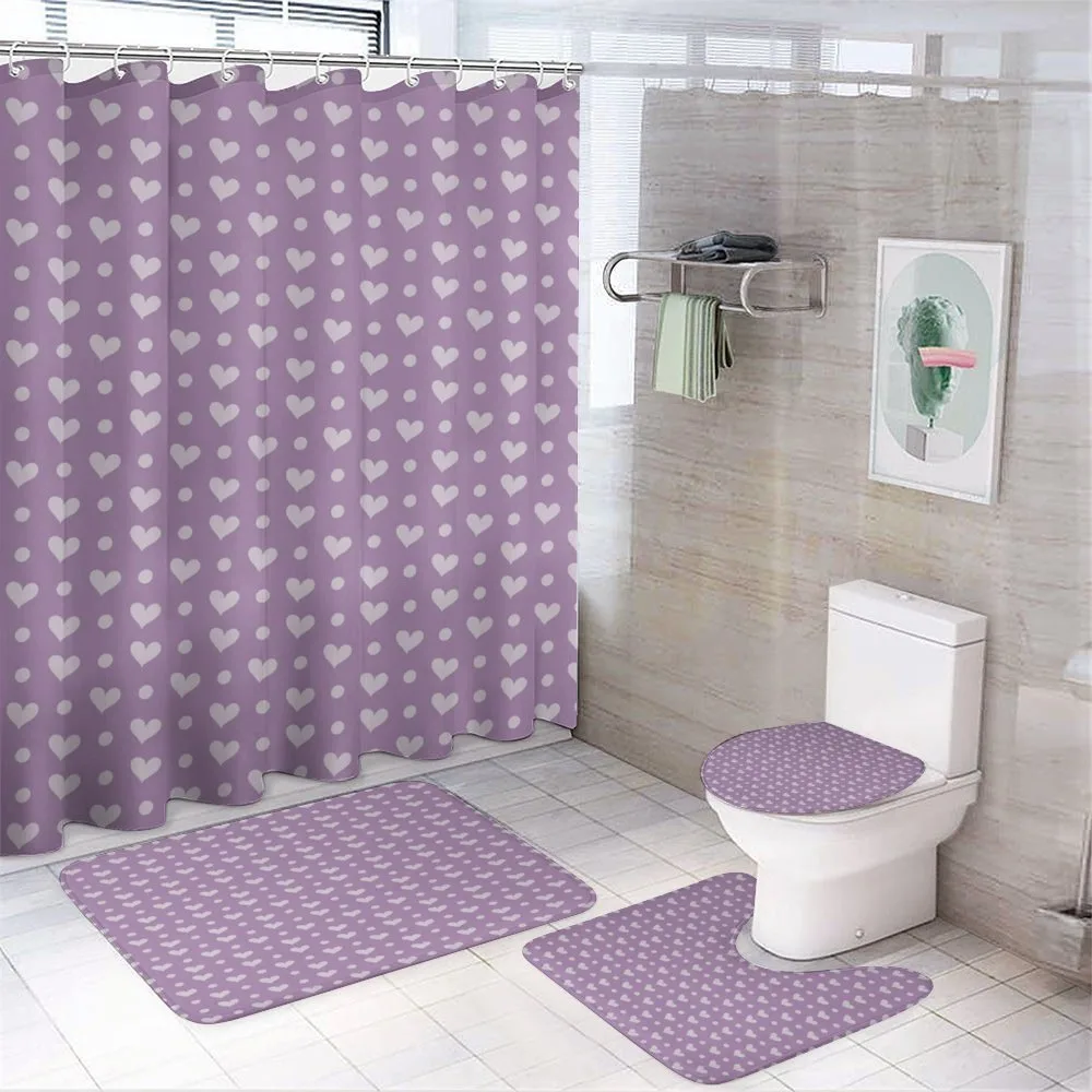 Wedding Inspired Heart — 4-Piece Bathroom Set preview