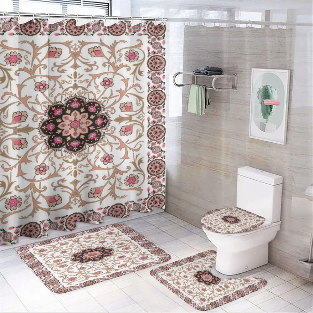 Classic Floral Details — 4-Piece Bathroom Set preview