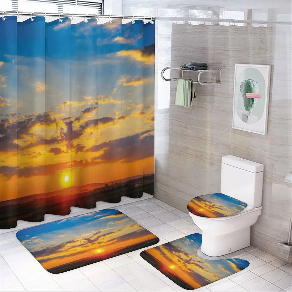 Dramatic Sunset — 4-Piece Bathroom Set preview