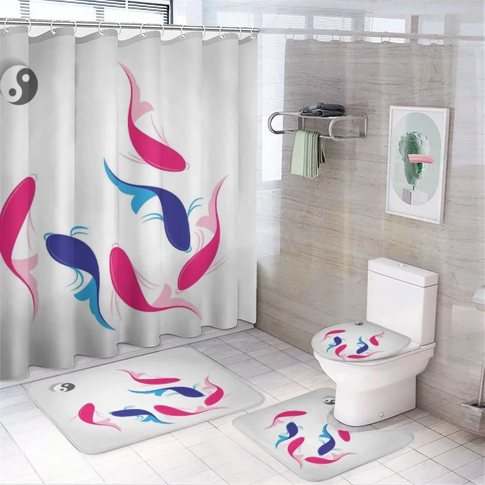 Fish Yin Yang — 4-Piece Bathroom Set preview
