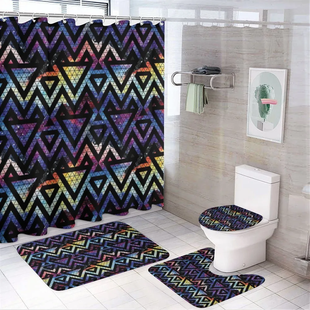Galaxy Theme Lines — 4-Piece Bathroom Set preview