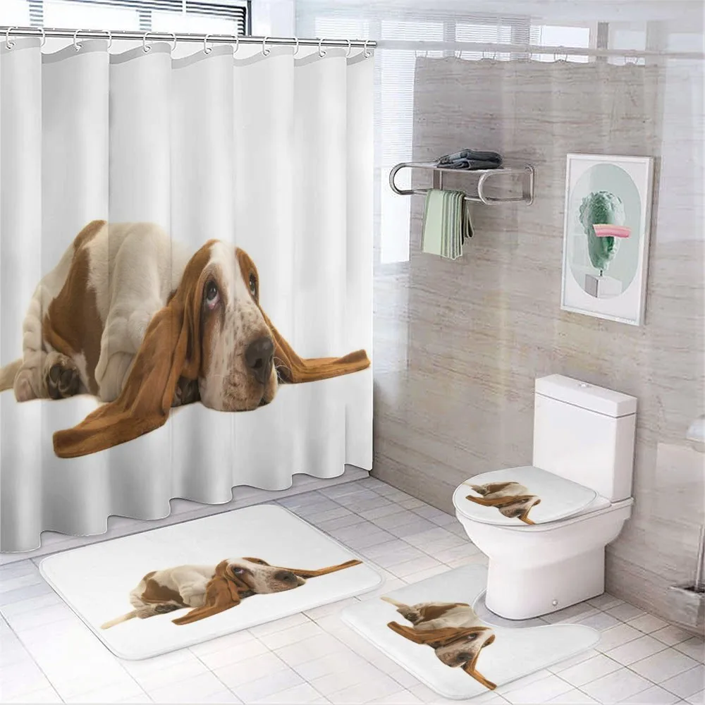 Long Eared Dog — 4-Piece Bathroom Set preview