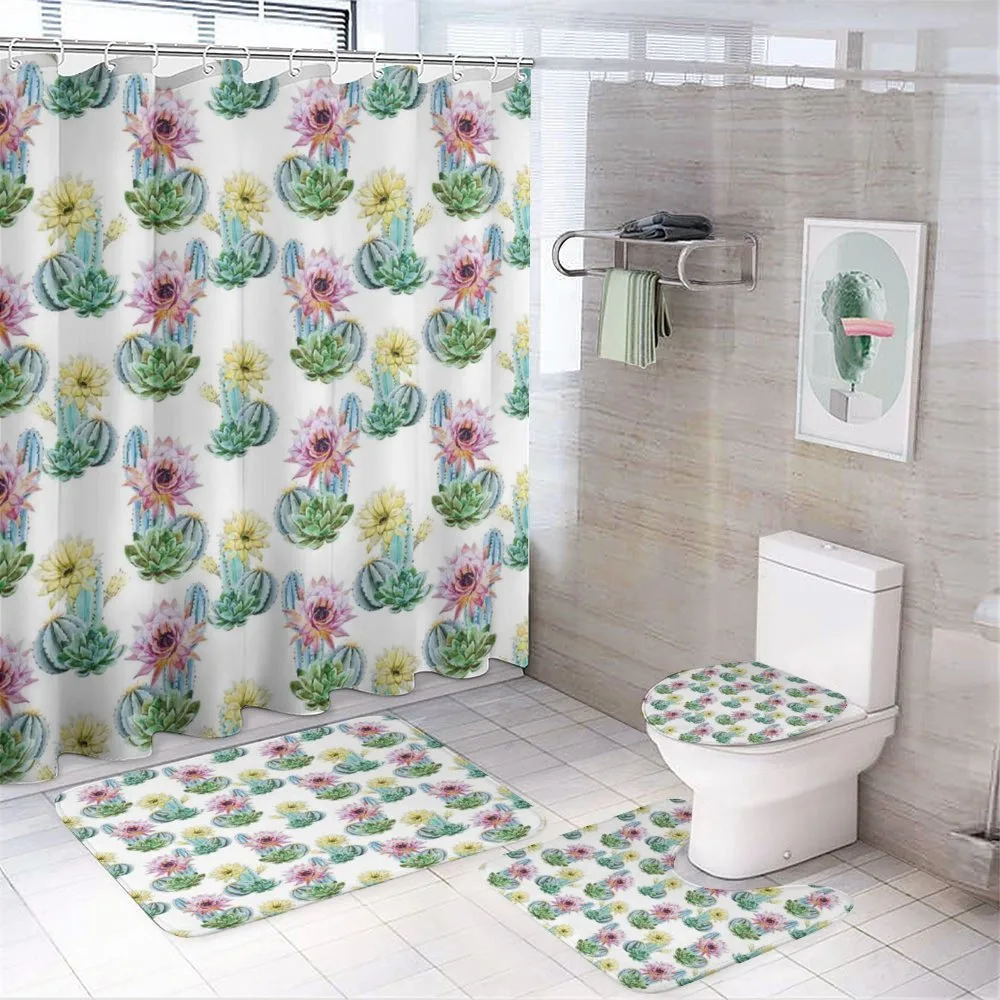Mexican Plant Cactus — 4-Piece Bathroom Set preview