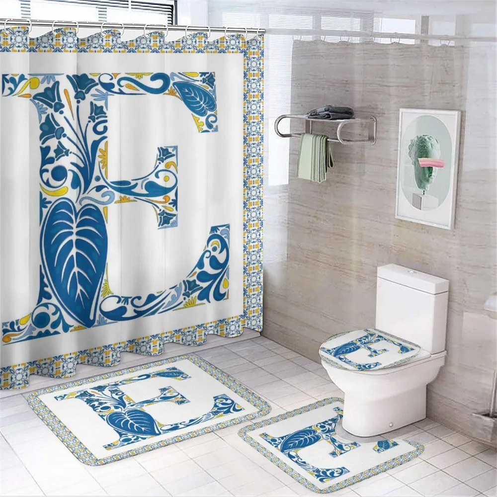 Portuguese Tiled ABC 4-Piece Bathroom Set product video