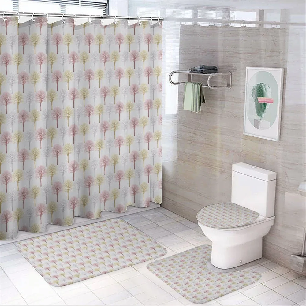 Spring Season Blooming — 4-Piece Bathroom Set preview