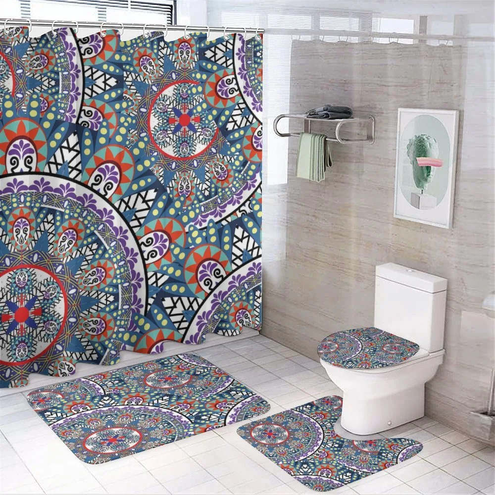 Circular Floral — 4-Piece Bathroom Set preview