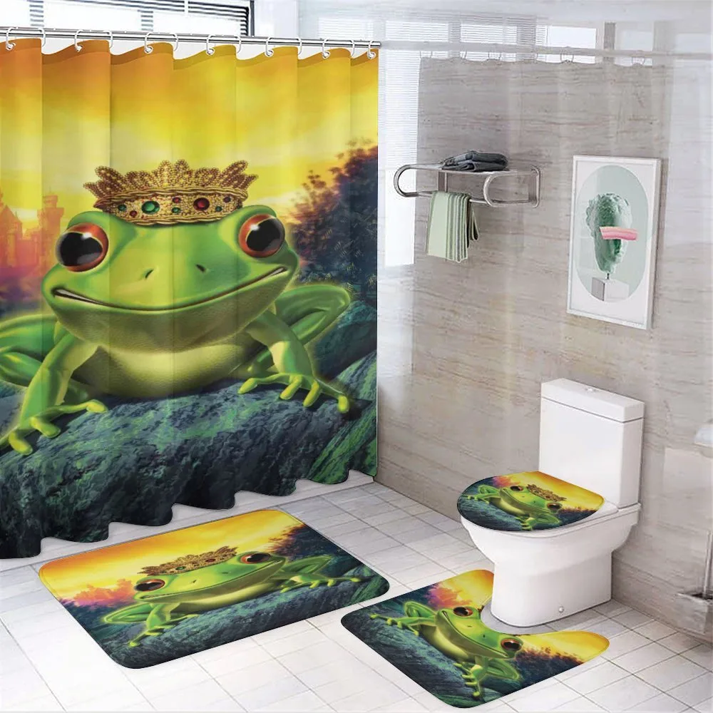 Frog Prince with Crown — 4-Piece Bathroom Set preview