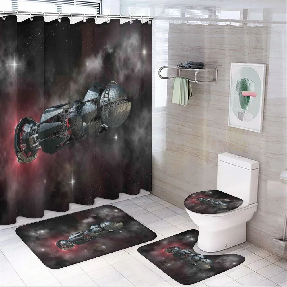 Galactic Time Travel — 4-Piece Bathroom Set preview