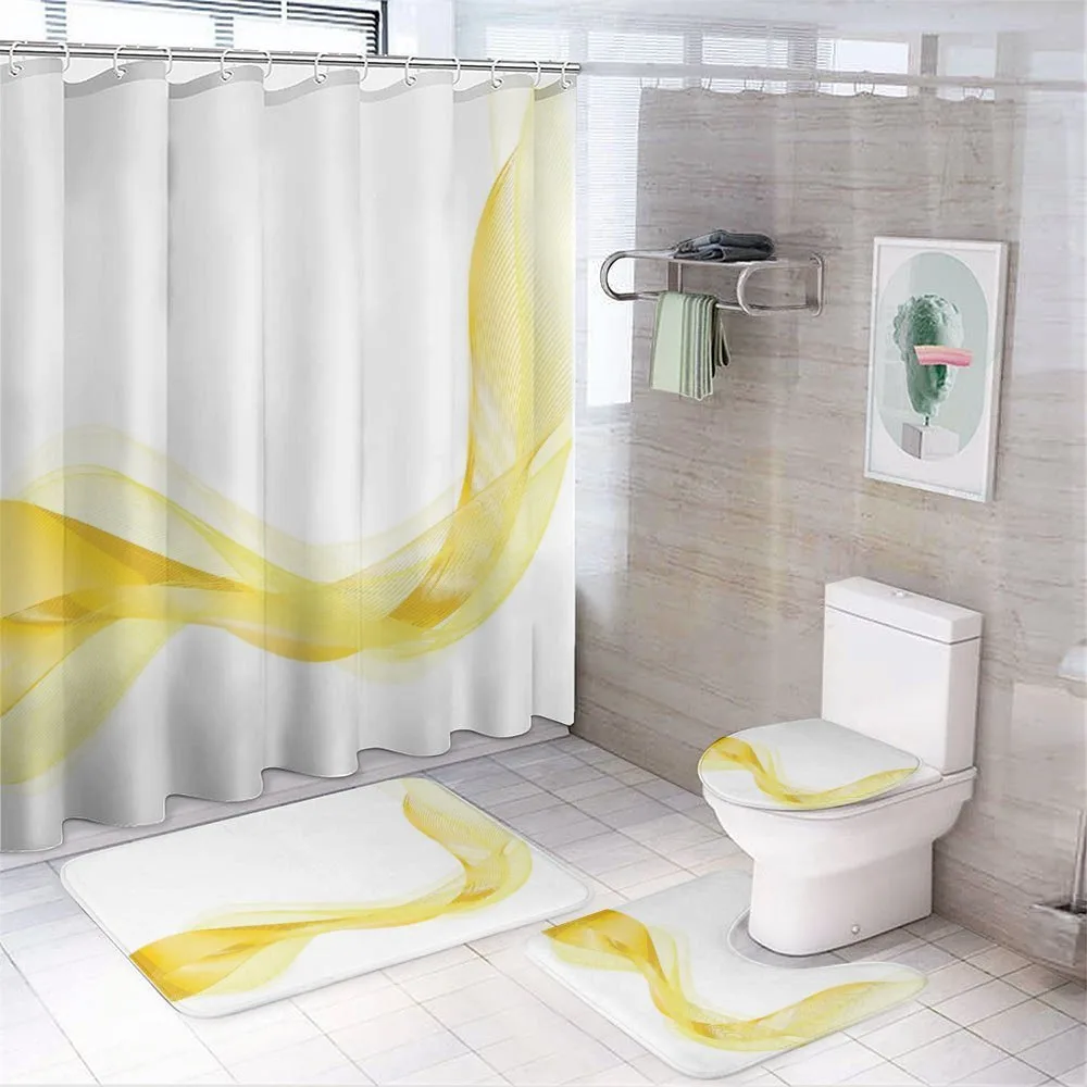 Lines Waves — 4-Piece Bathroom Set preview