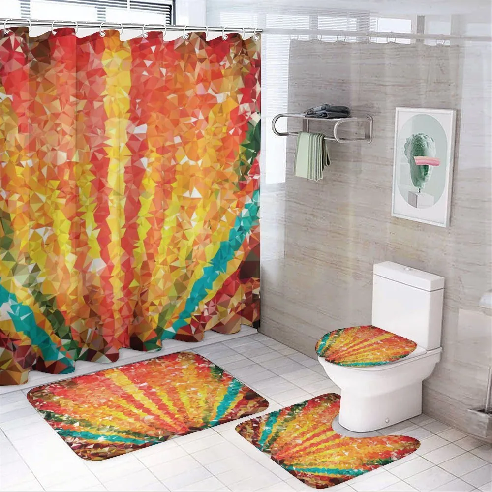 Rainbow with Diamonds — 4-Piece Bathroom Set preview