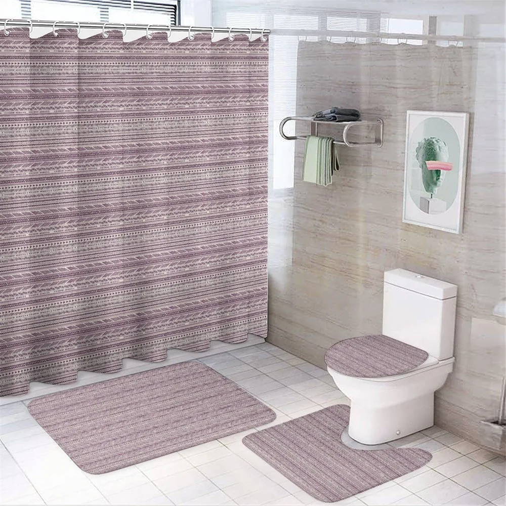 Bicolored Triangular 4-Piece Bathroom Set product video
