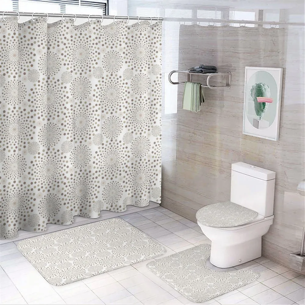 Flower Arrangement Pattern — 4-Piece Bathroom Set preview