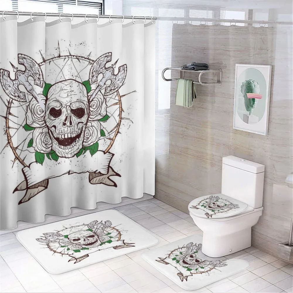 Grunge Motifs in Halloween — 4-Piece Bathroom Set preview