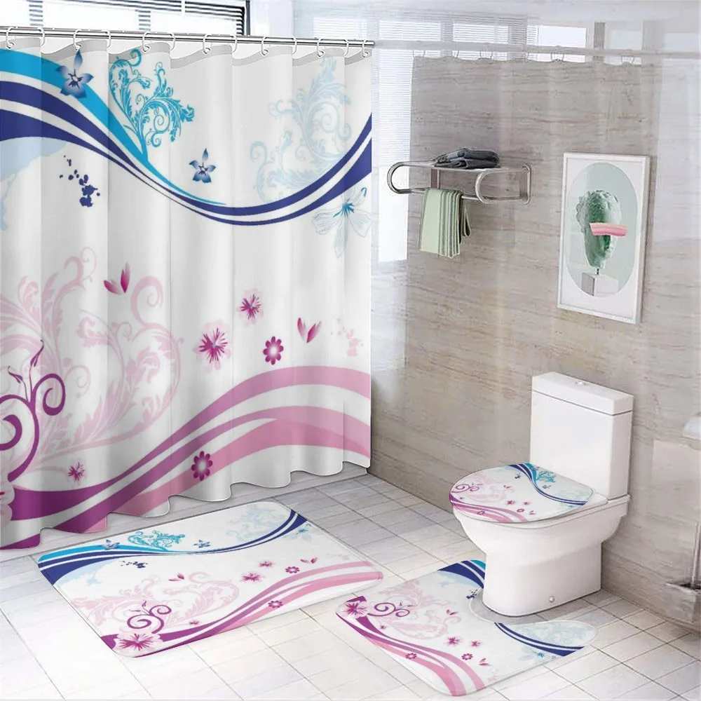 Ivy Flower Leaves Nature — 4-Piece Bathroom Set preview