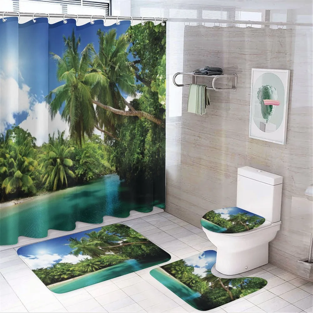 Mahe Island Lake Palms 4-Piece Bathroom Set product video
