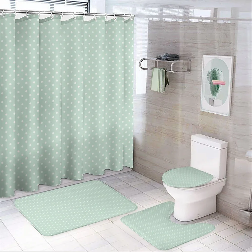 Retro Little Polka Dots — 4-Piece Bathroom Set preview