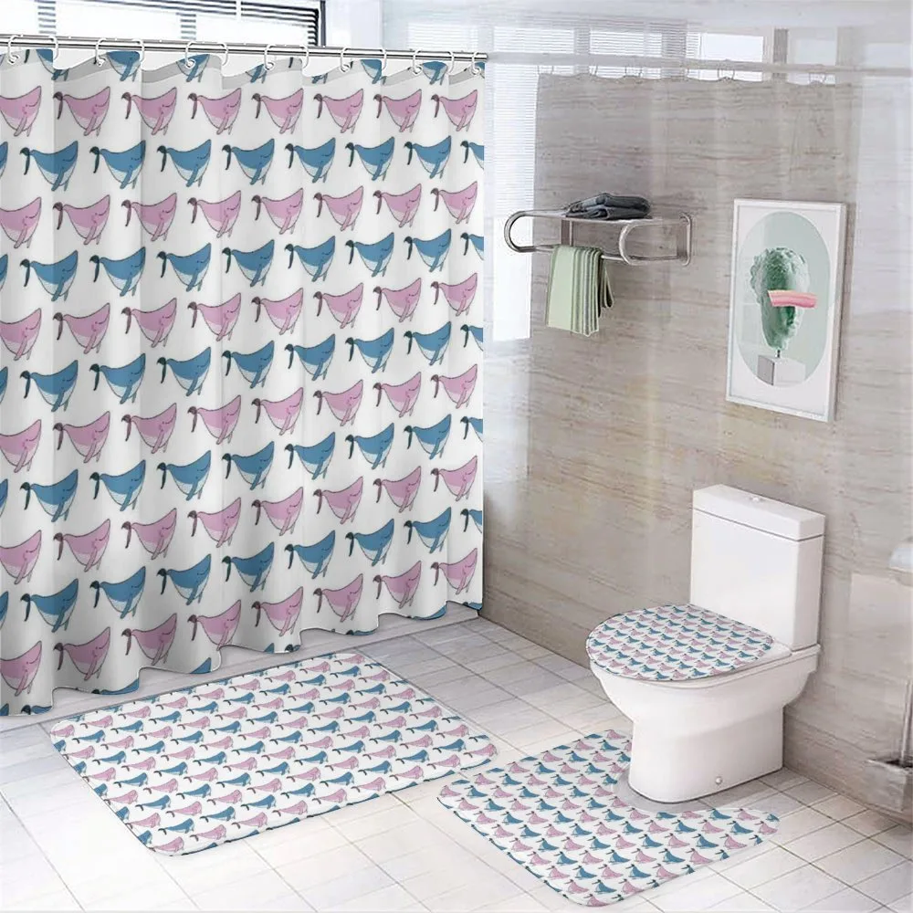 Swimming Happy Fish Sea — 4-Piece Bathroom Set preview