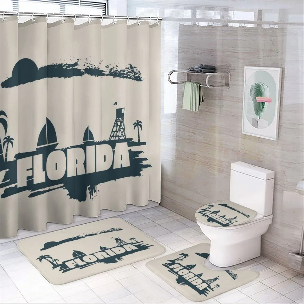 Vintage Seaside View — 4-Piece Bathroom Set preview