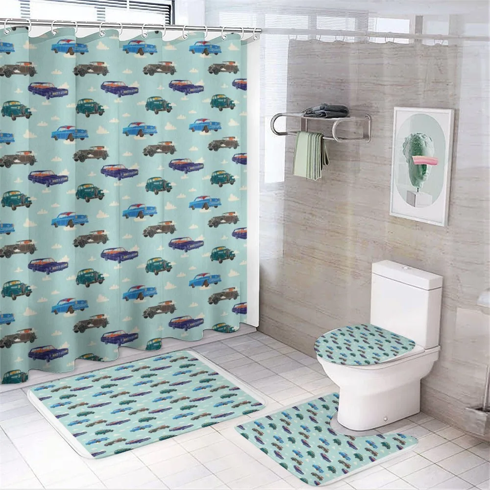 Abstarct Design Retro Ride — 4-Piece Bathroom Set preview