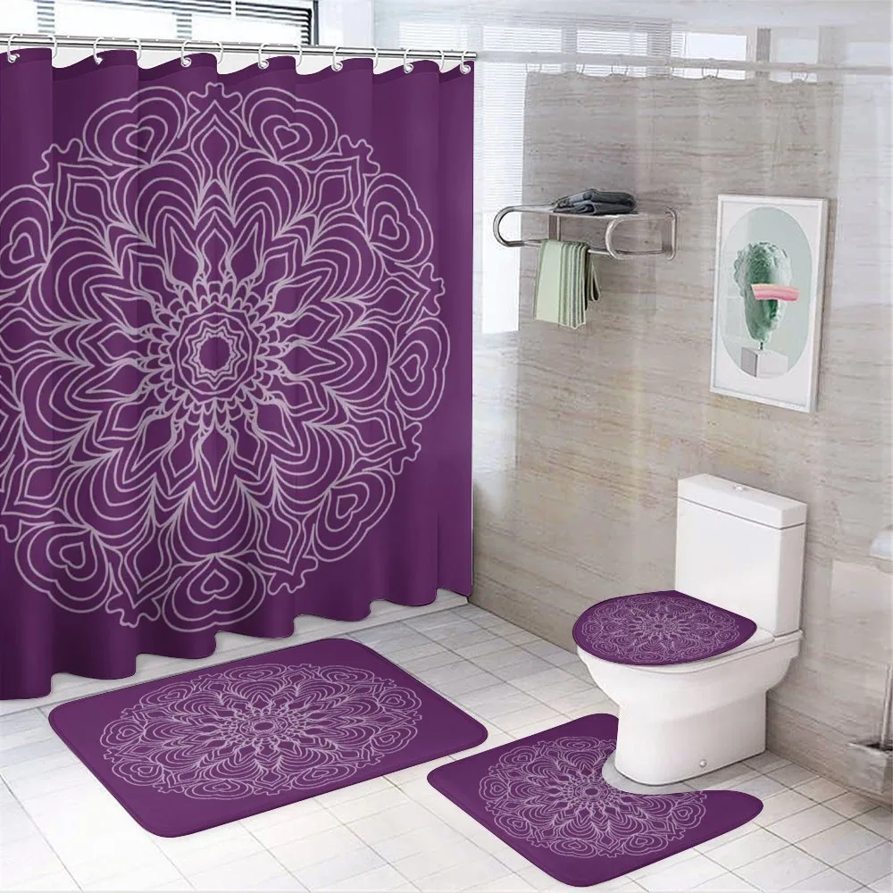 Abstract Curves — 4-Piece Bathroom Set preview