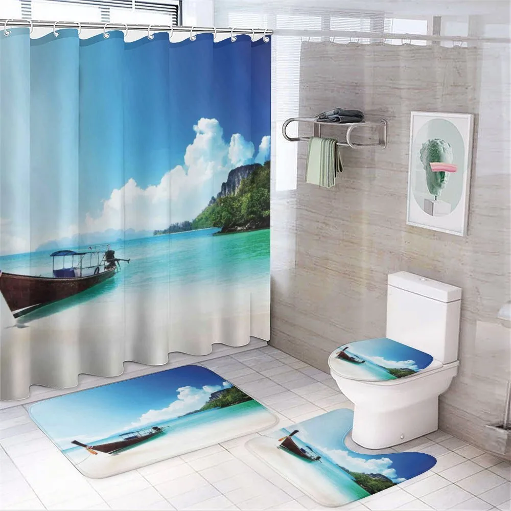 Boat Poda Island Thai — 4-Piece Bathroom Set preview
